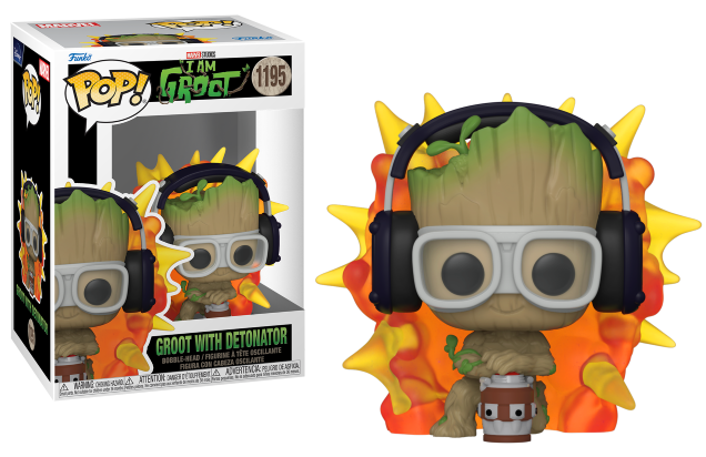 Thumbnail: Funko Pop! Marvel I Am Groot Groot with Detonator #1195