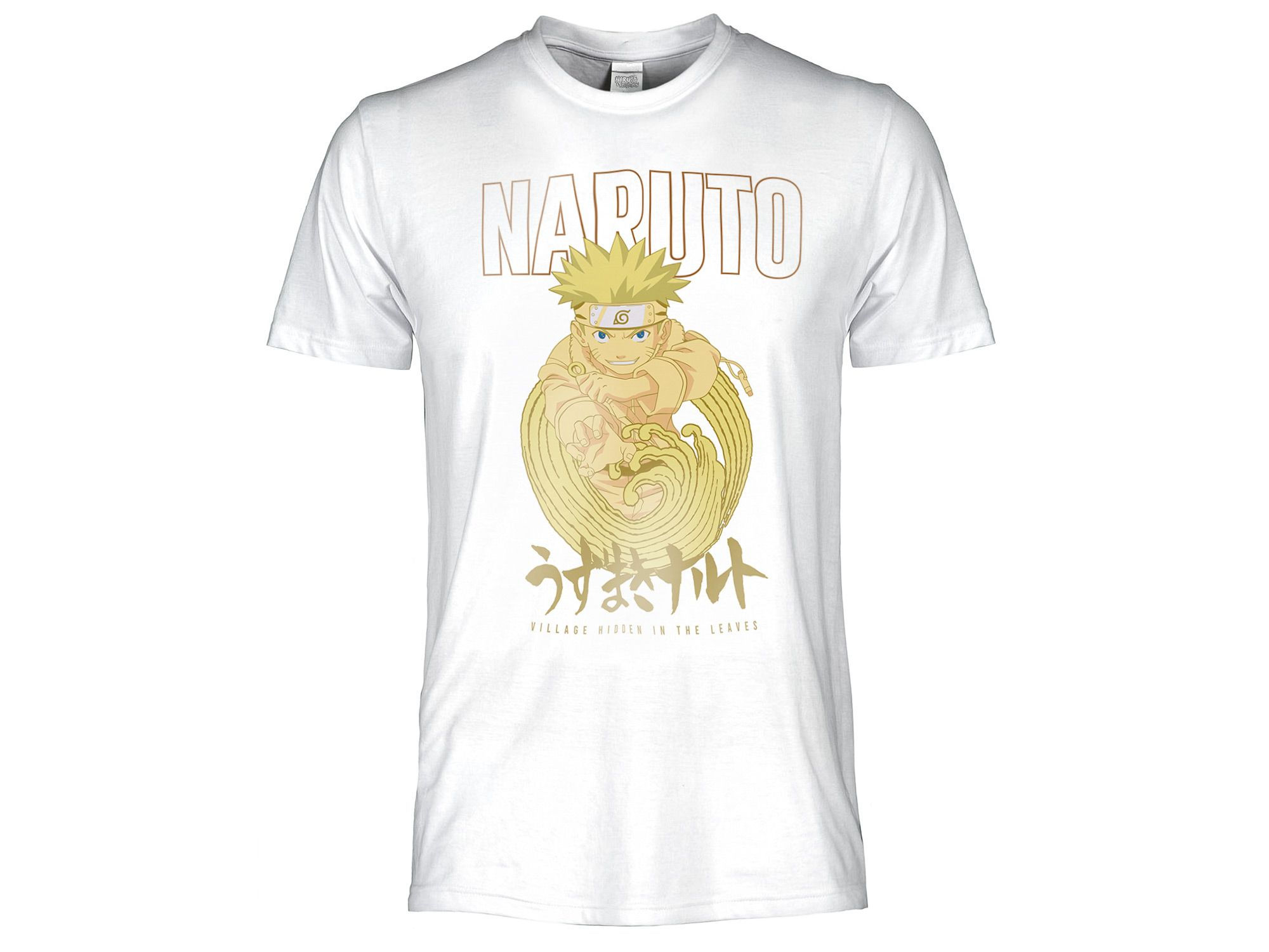 T-Shirt Naruto Uzumaki Bianca