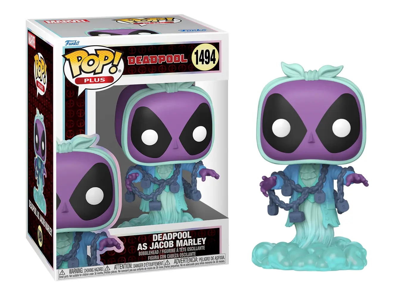 Funko Pop! Plus Marvel Deadpool As Jacob Marley #1494