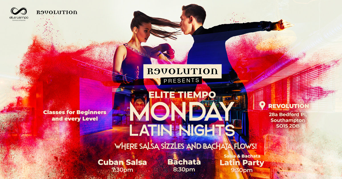 MONDAY LATIN NIGHTS AT REVOLUTION flyer