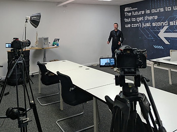 Alex Moran filming Video Production on site in the UK and globally. Nottingham Based.