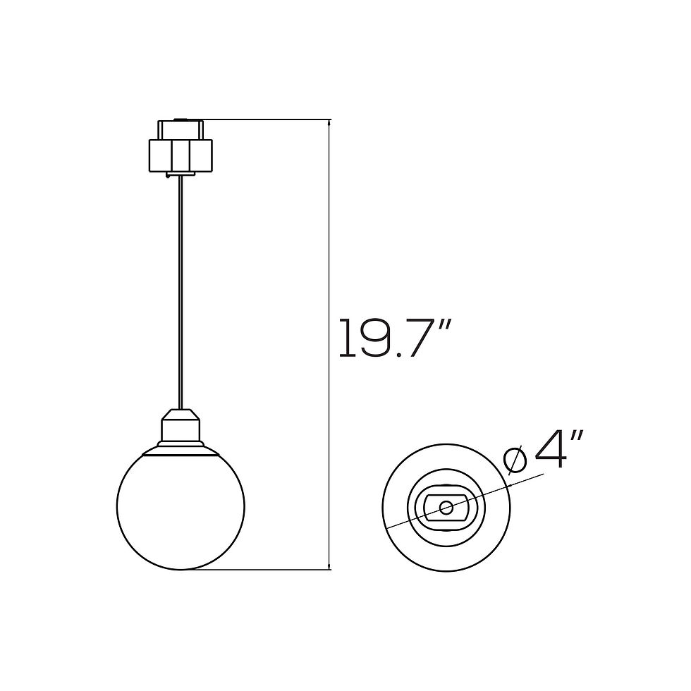 Thumbnail: Suspended Orb Light ORB - 5W