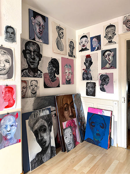 Ausschnitt aus dem Atelier in St. Gallen