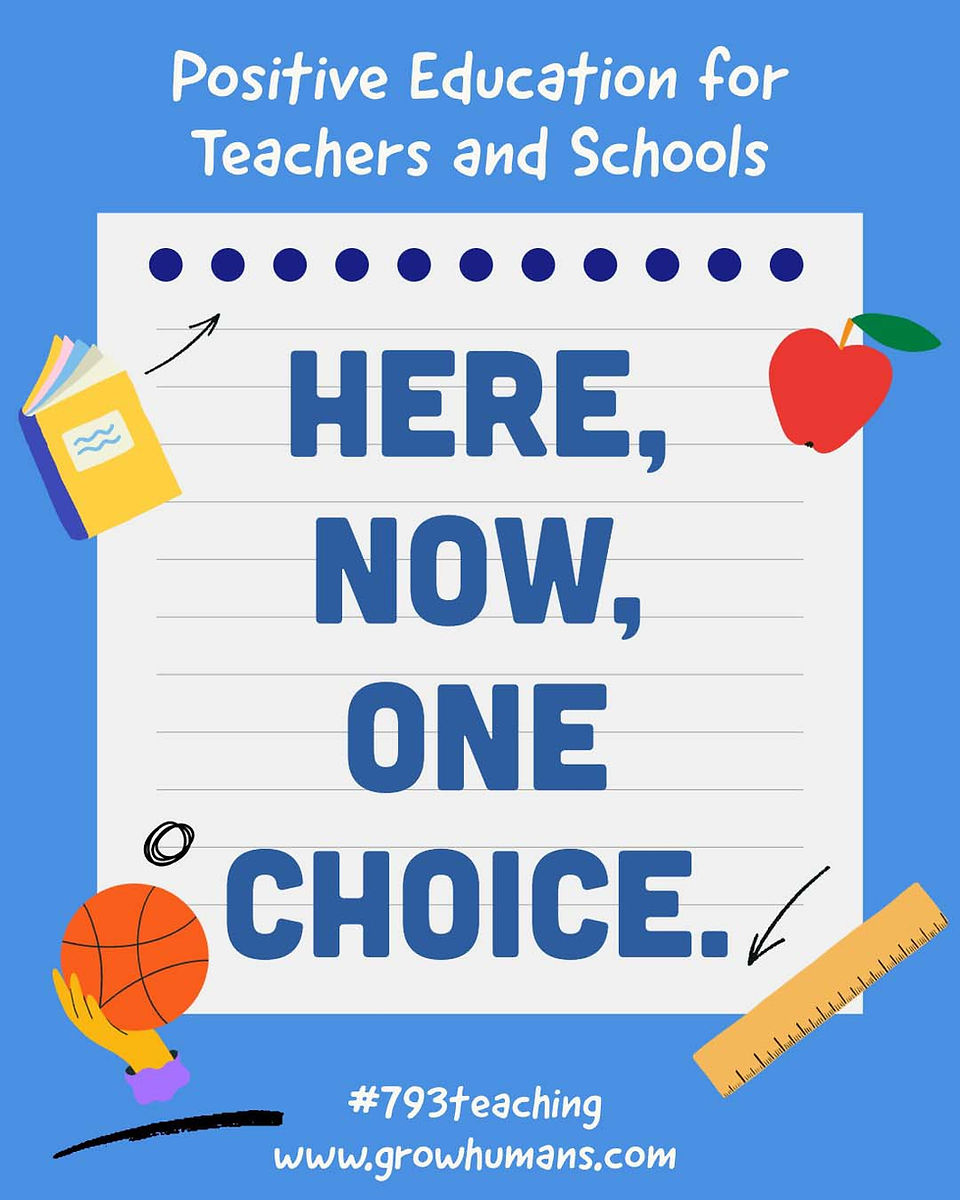 Here, now, one choice. 
