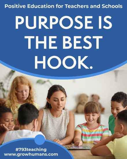 Purpose is the best hook.