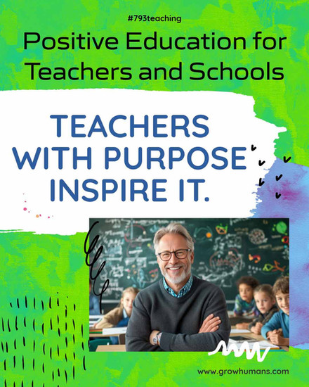 Teachers with purpose inspire it. 