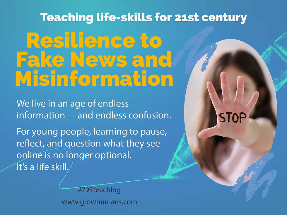 We live in an age of endless information — and endless confusion. For young people, learning to pause, reflect, and question what they see online is no longer optional. It’s a life skill.
