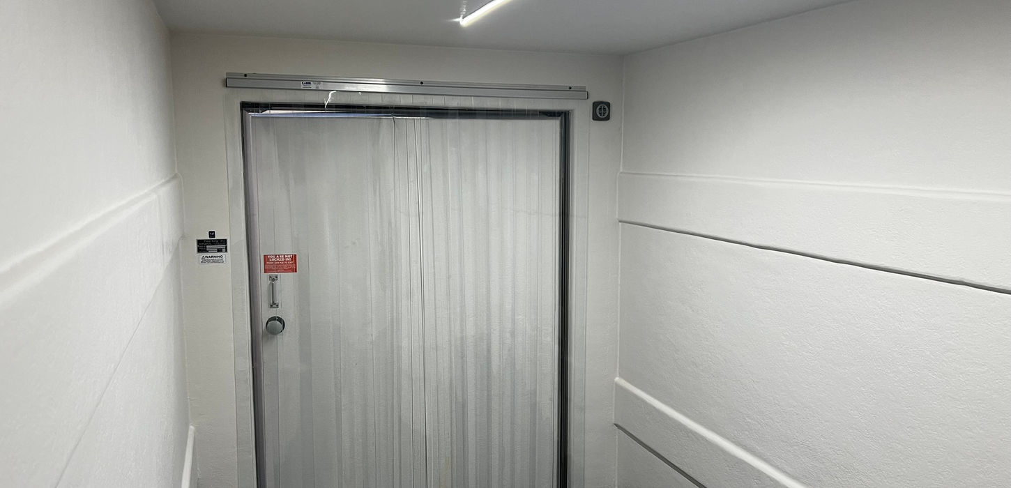 Inside Freezer 911 Trailer