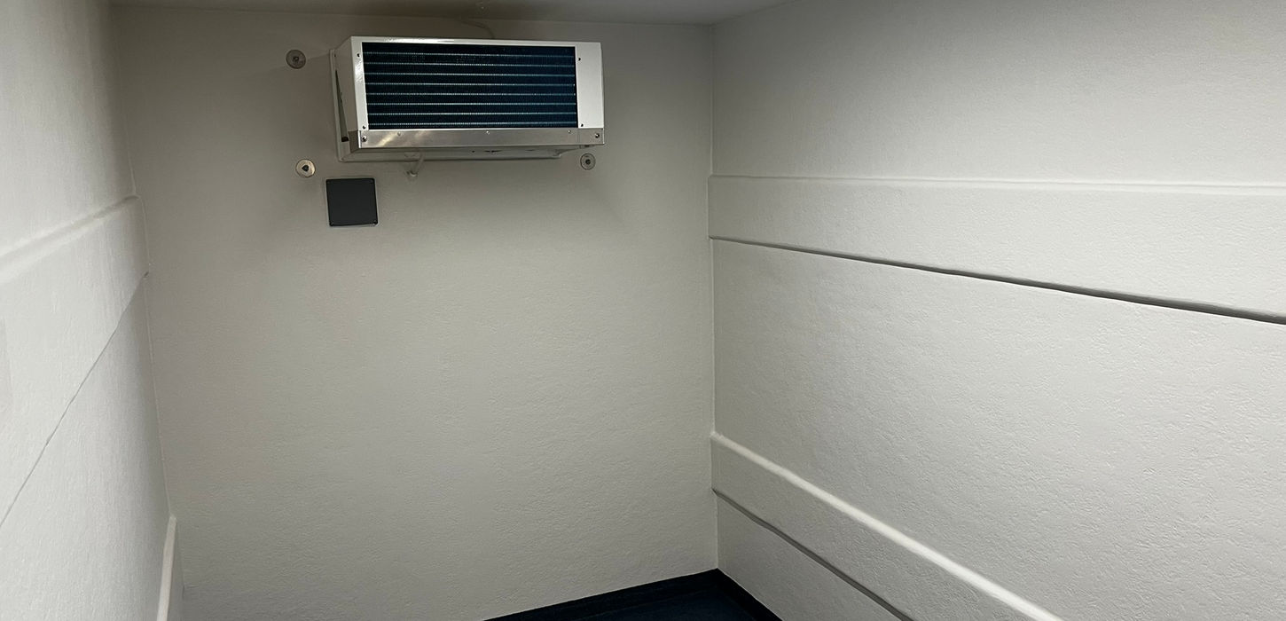 Inside Freezer 911 Trailer