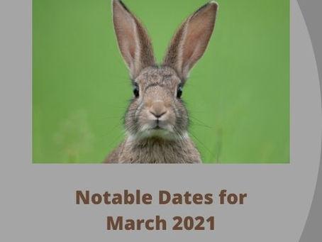 Monthly Lucky Dates: March 2021