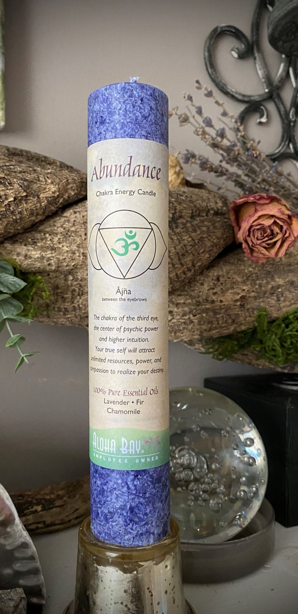 Abundance - Chakra pillar candle