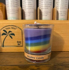 Rainbow Chakra votive