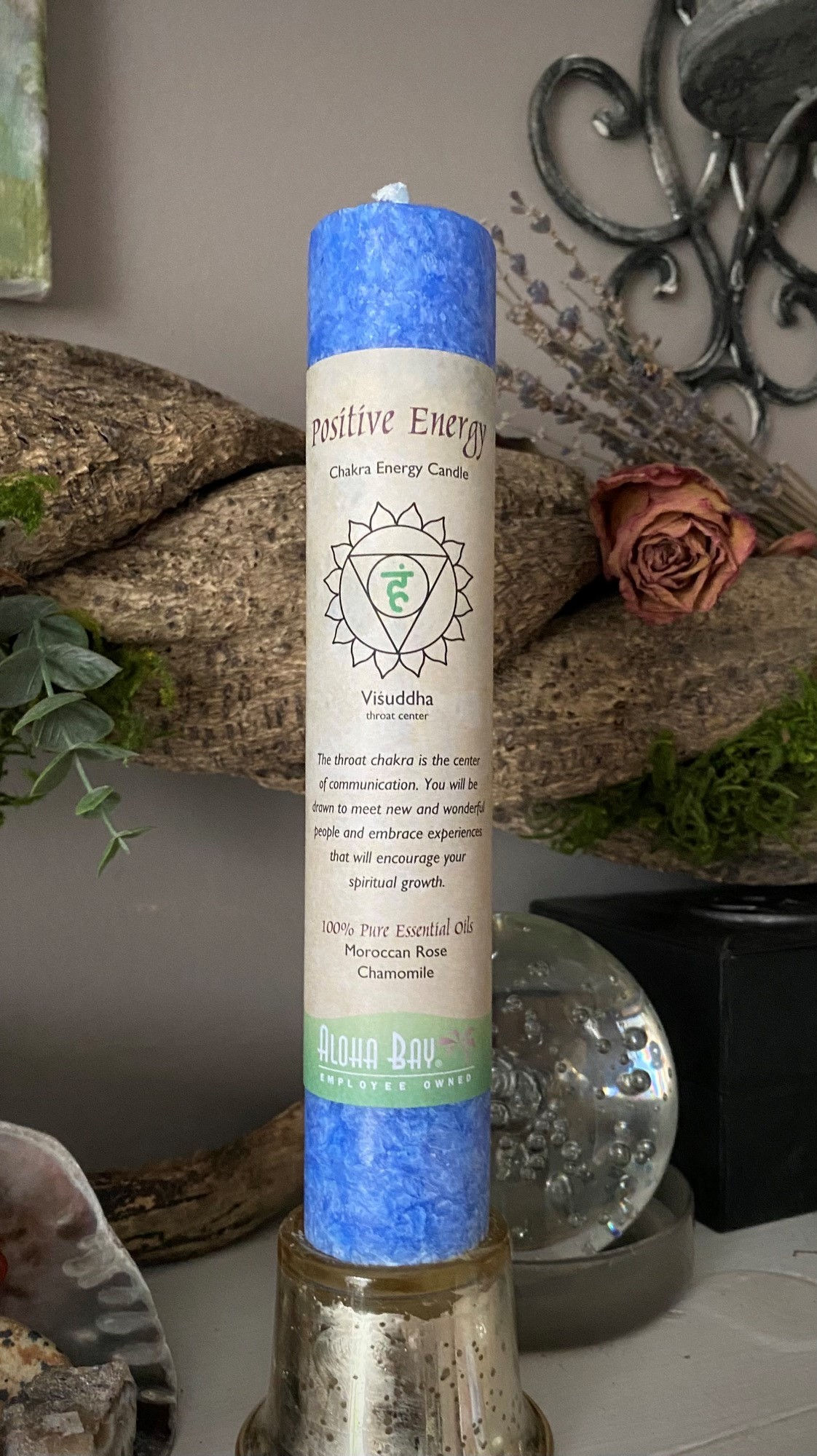 Positive Energy - Chakra pillar candle
