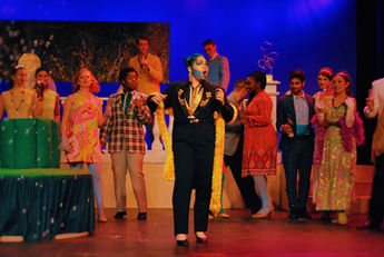 Grace Alai performing at the College Light Opera Company in Die Fledermaus as Prince Orlofsky.