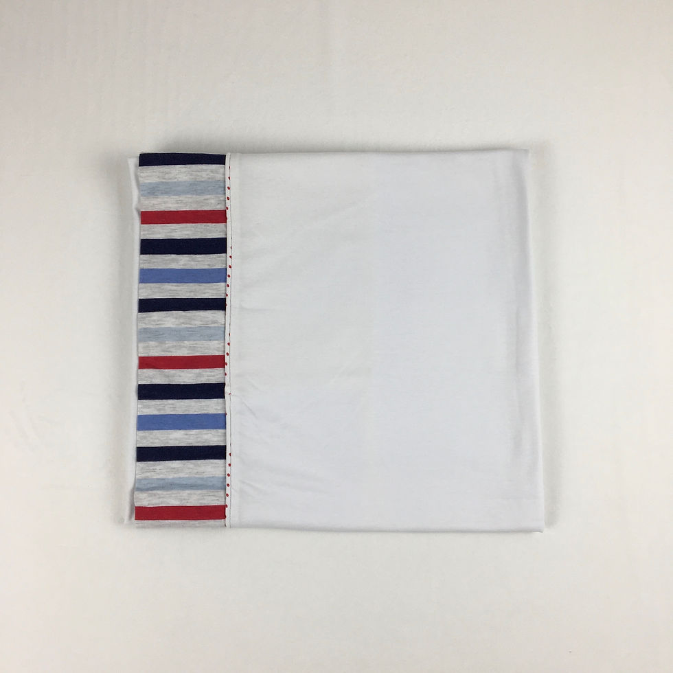 Miniatura: Jogo Lençol Berço de Malha Stripe