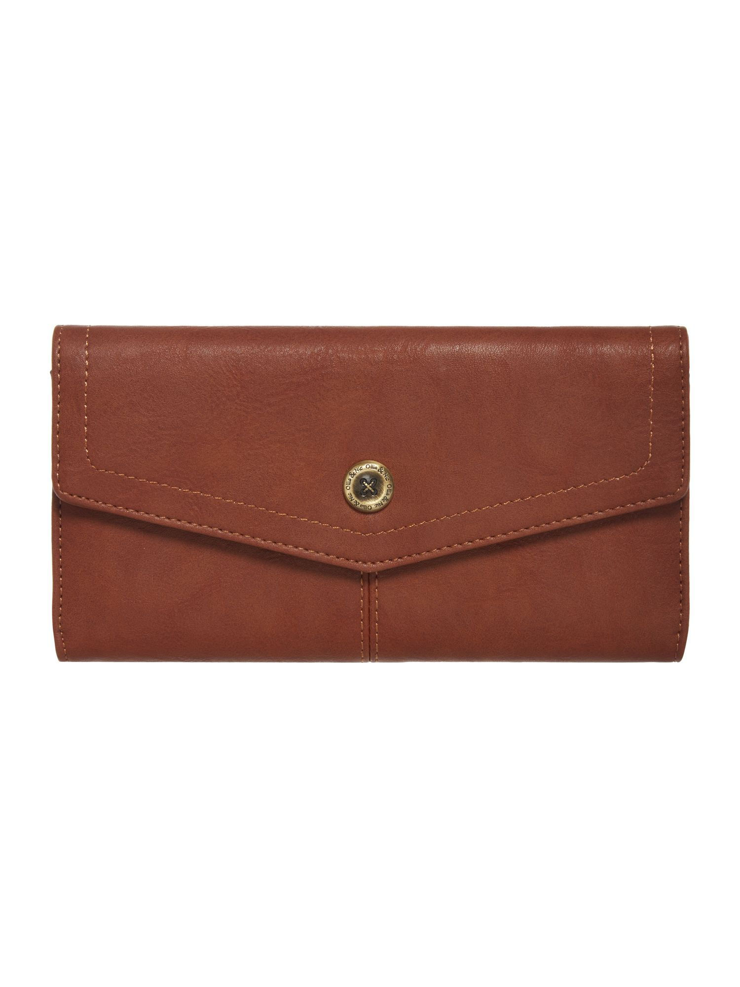 Ollie & Nic Nella flapover purse, Tan
