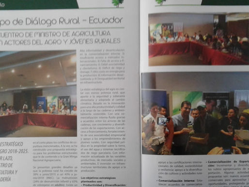 Reportaje sobre GDR Ecuador en Revista Campoadentro