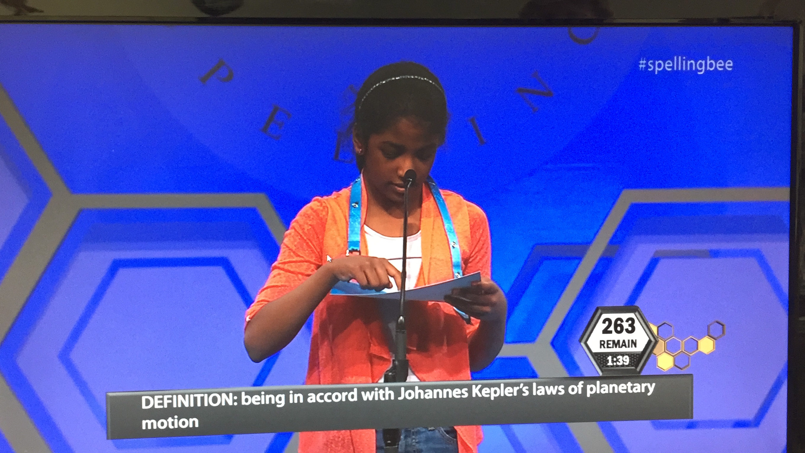 National Spelling Bee Contestant