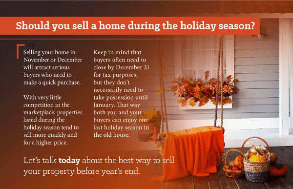 Should you sell in the holiday season?