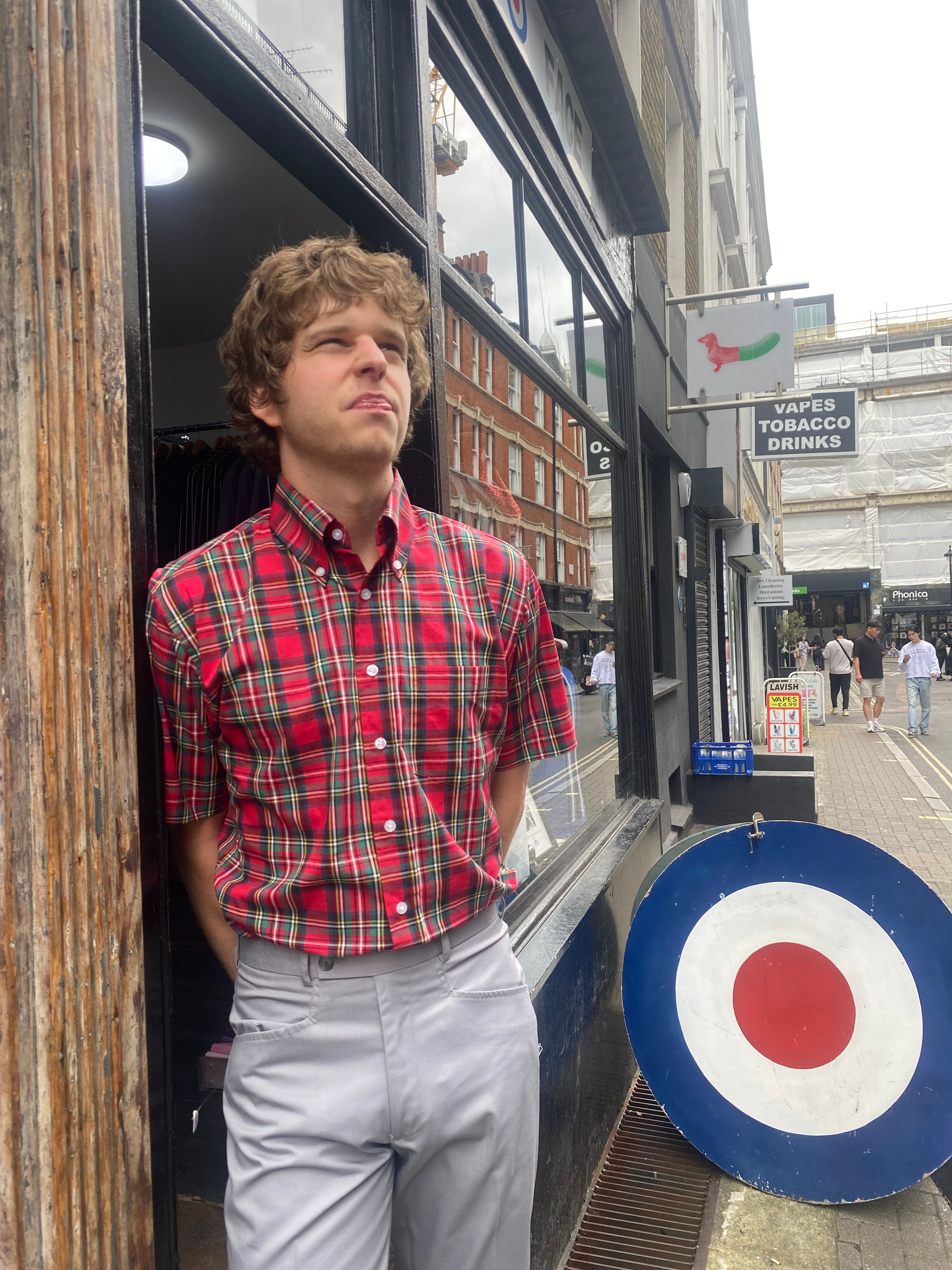 Sherry's Check Shirt: Tartan - Short Sleeve