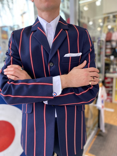 Boating Blazer Red And White Striped Blazer Sherry's Boating