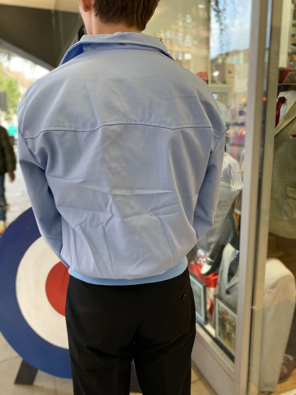 サムネイル： クラシックスカイブルーハリントンジャケット