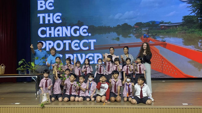 ชวนเด็กๆ โรงเรียนนานาชาติกีรพัฒน์ มาเรียนรู้เรื่อง “ขยะในแม่น้ำ” และ “ผักตบชวา” เพื่อการตระหนักรู้ (Self-awareness)