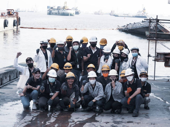 ASIMAR และ ECOMARINE บำเพ็ญสาธารณประโยชน์ด้วยการเก็บขยะในแม่น้ำเจ้าพระยา