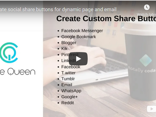 Create custom share buttons for different social media platforms