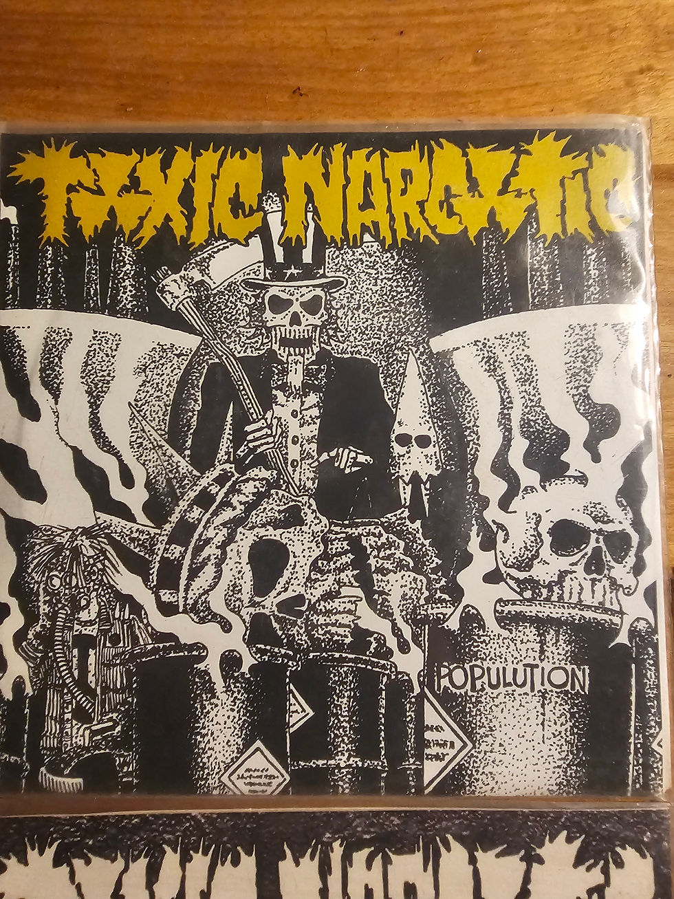 Thumbnail: DROP DEAD / toxic narcotic RARE 7" LOT 