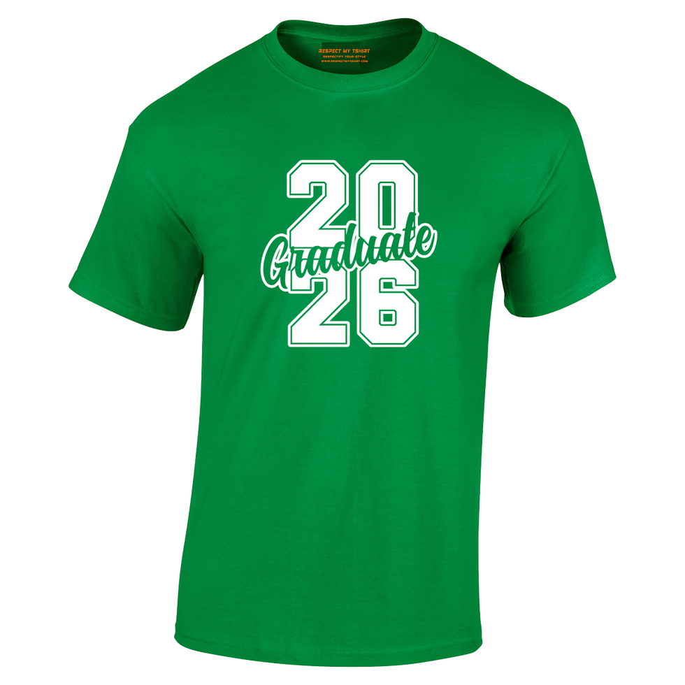 Green 2026 Graduate tshirt