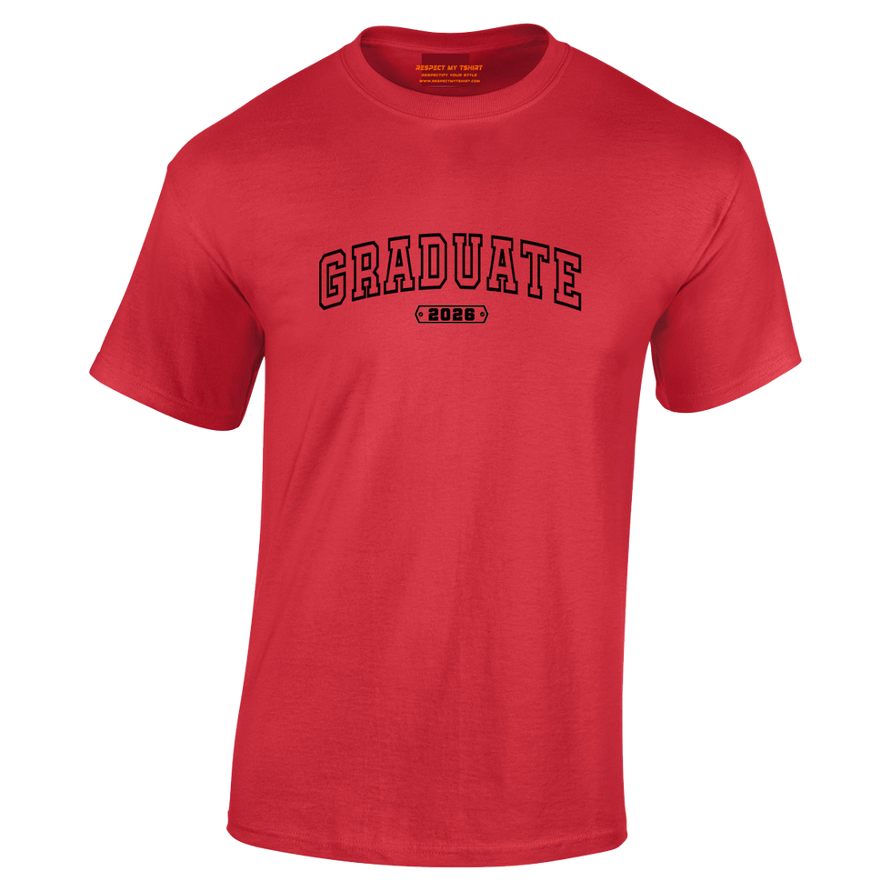 Red Graduate 2026 tshirt