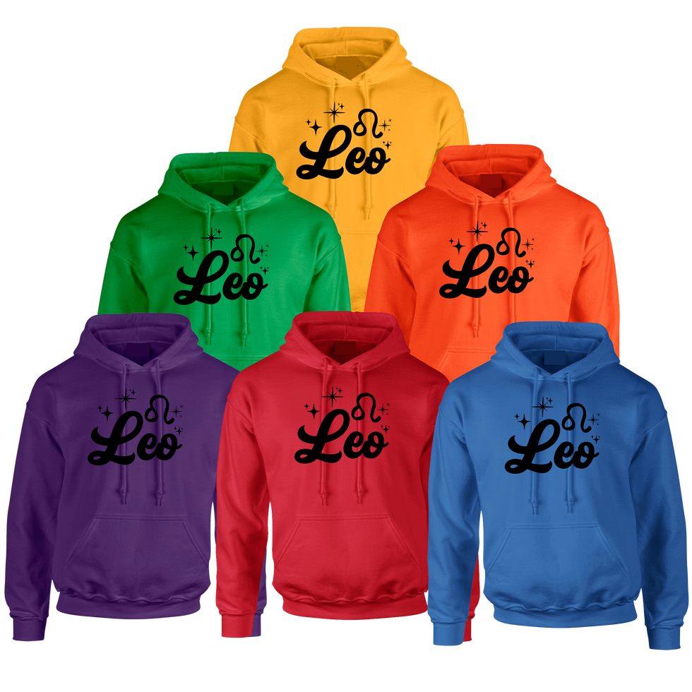 Leo zodiac sign hoodie