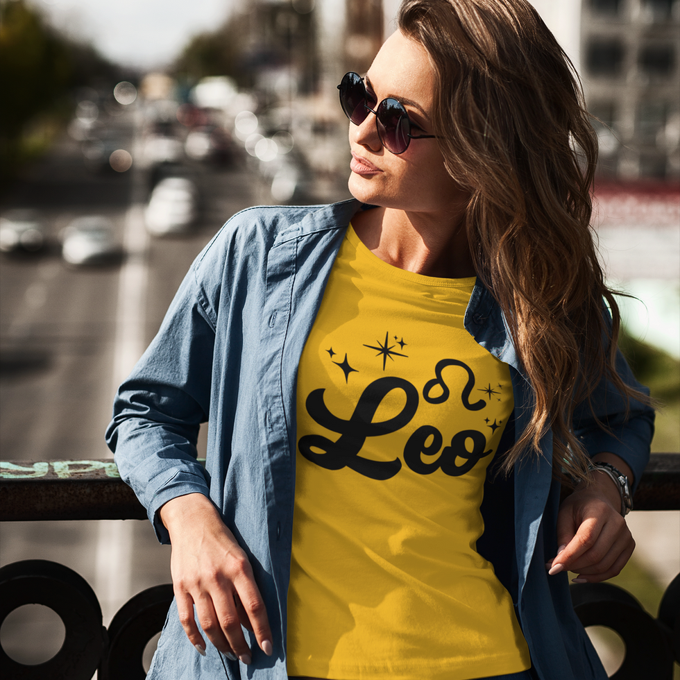 Leo zodiac sign tshirt