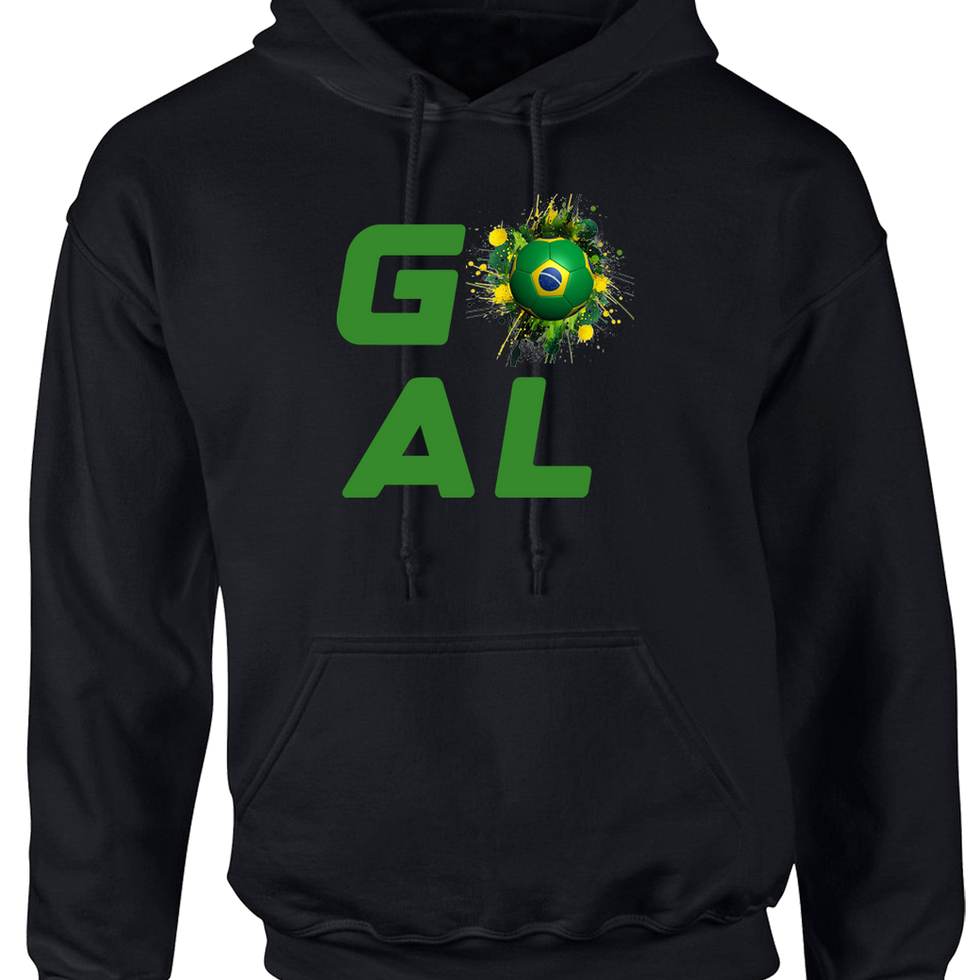 Brazil Goal Soccer Hoodie, Brazil Soccer Hoodie