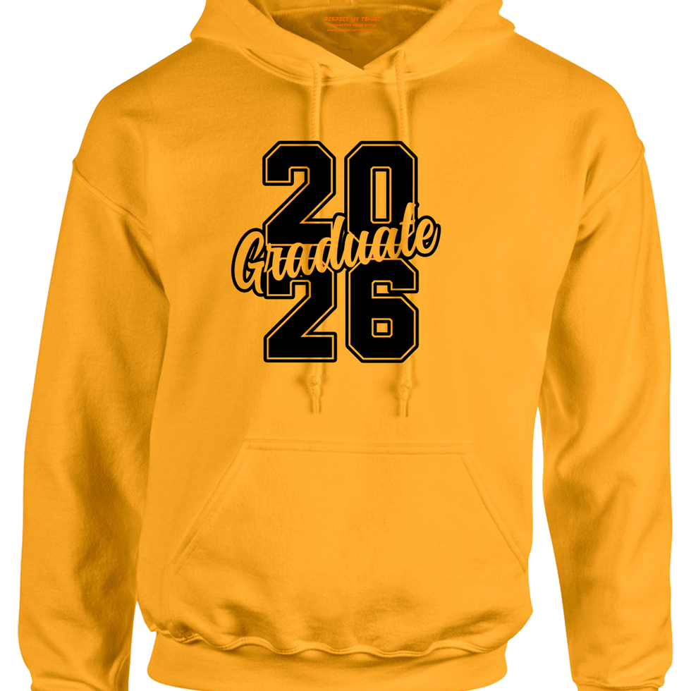 20Graduate26 Graduate Hoodie, Class of 2026, Senior 2026