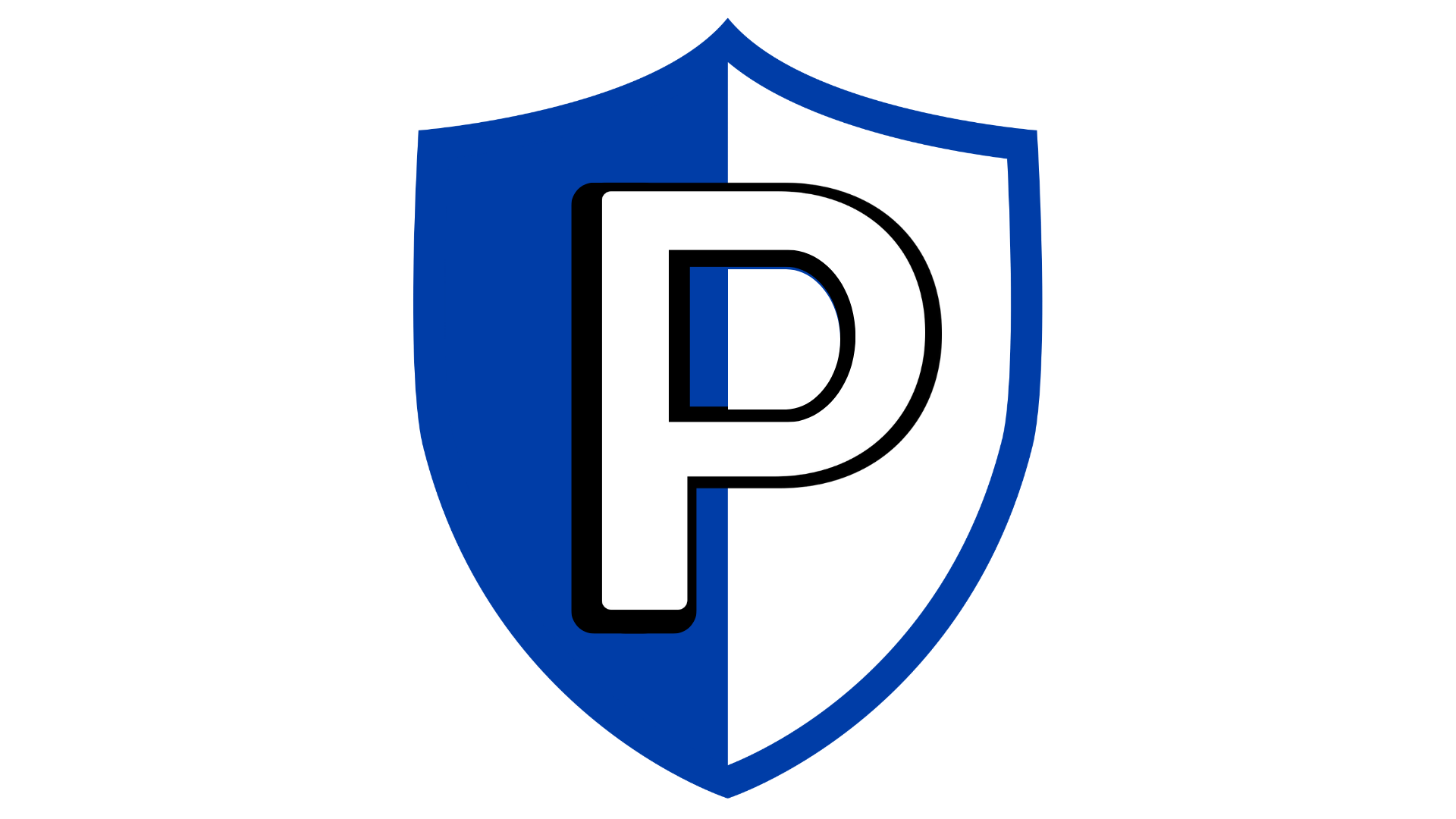 People Over Platforms Worldwide logo featuring a blue and white shield with a capital letter P in the center.