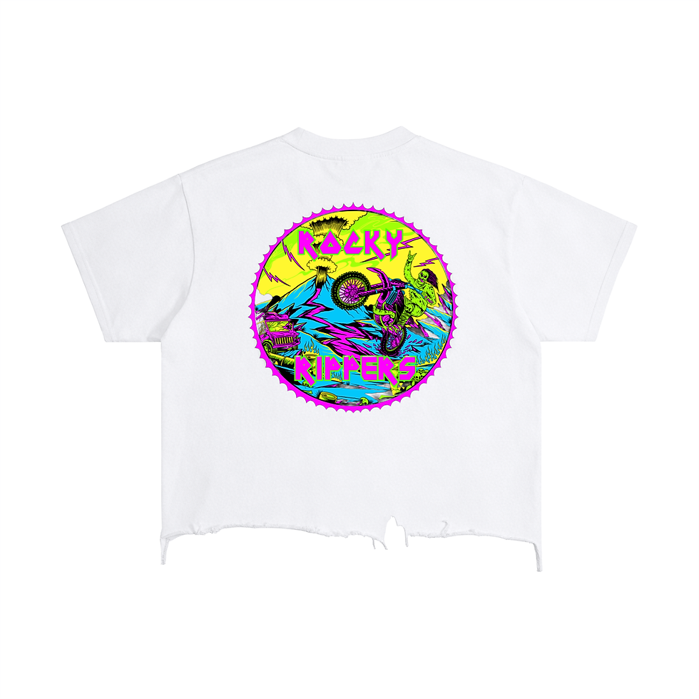 Thumbnail: Vintage Wash Boxy Distressed Hem T-Shirt