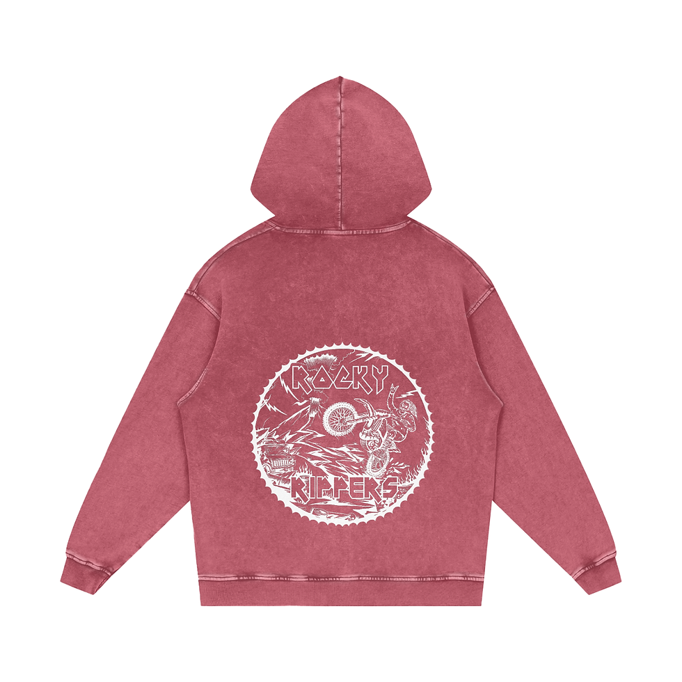 Thumbnail: Snow Washed Loose Cotton Hoodie