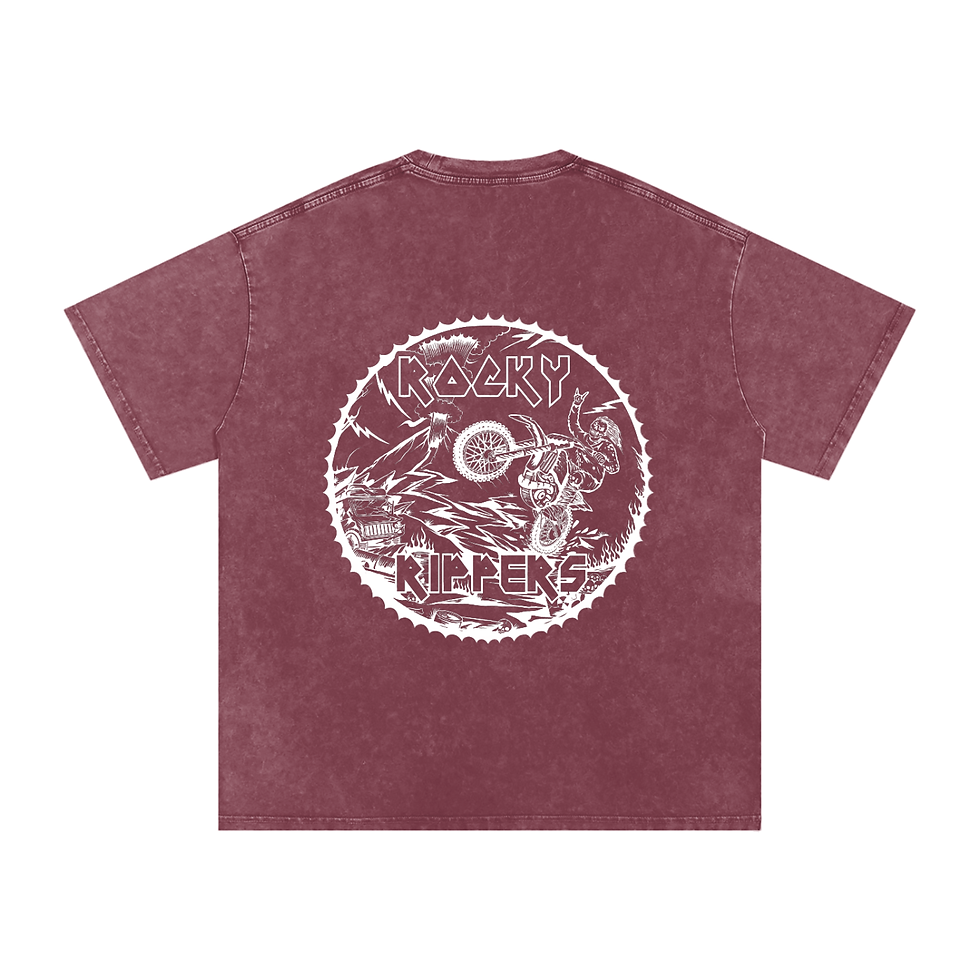 Thumbnail: Snow Washed Oversized Cotton T-Shirt White Rippers
