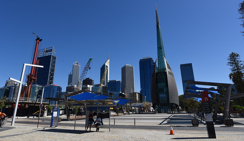 Perth viewed from Elizabeth Quay