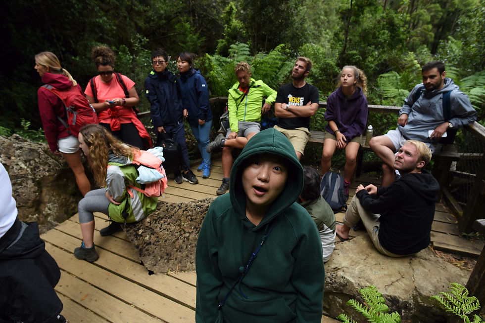 Wife with Tour Group