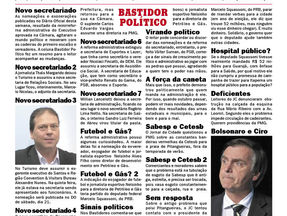 BASTIDOR POLÍTICO LITORAL - AMANHÃ NAS BANCAS