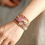 Thumbnail: Rhodonite Heart Wrap Bracelet