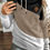 Thumbnail: Multicolor Colorblock Cowl Neck Pullover Hoodie