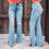 Thumbnail: 25 Edition – High Waist Ripped Split Stretch Jeans for Women