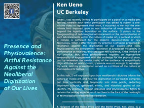 October 18: Ken Ueno - Presence and Physiovalence