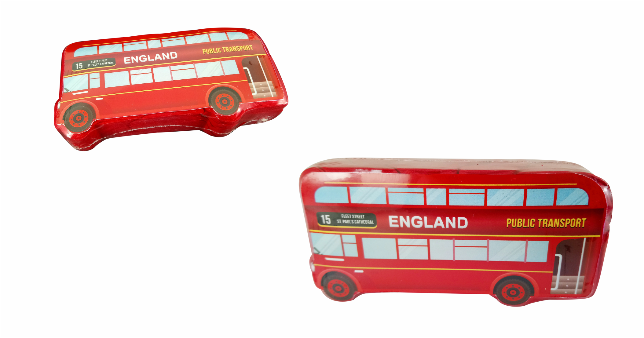 Compressed T Shirt London Bus 5
