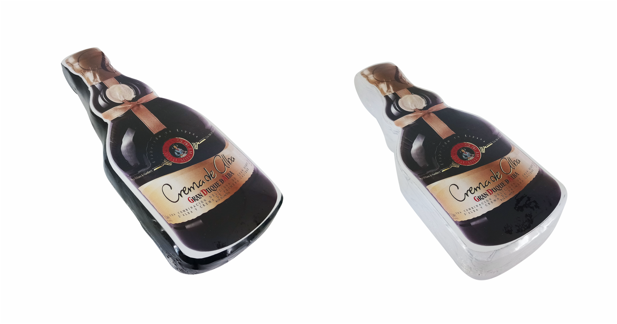 Compressed T Shirt bottle Crema de Alba.