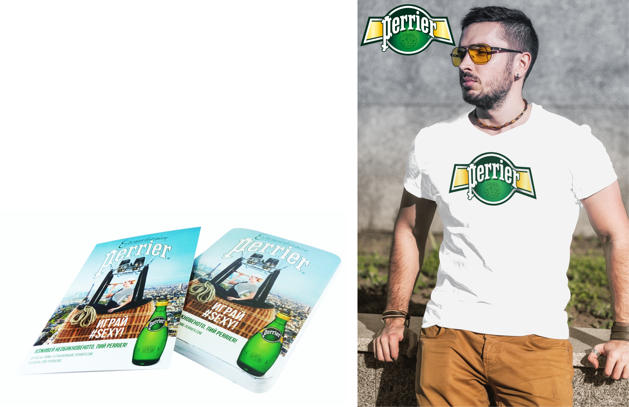 Perrier compressed T Shirt